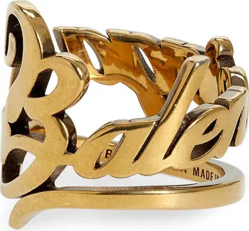 Balenciaga Typo Logo Ring | Nordstrom | Nordstrom