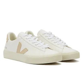 Veja Campo Extra Womens White / Almond Trainers | Tower London UK