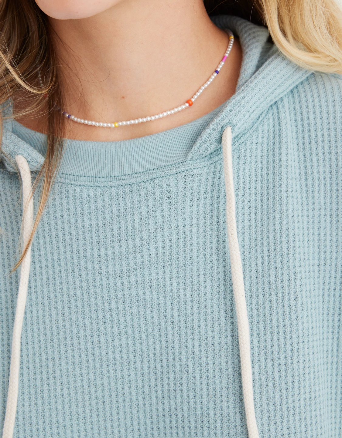 Aerie Cozy Waffle Hoodie | Aerie