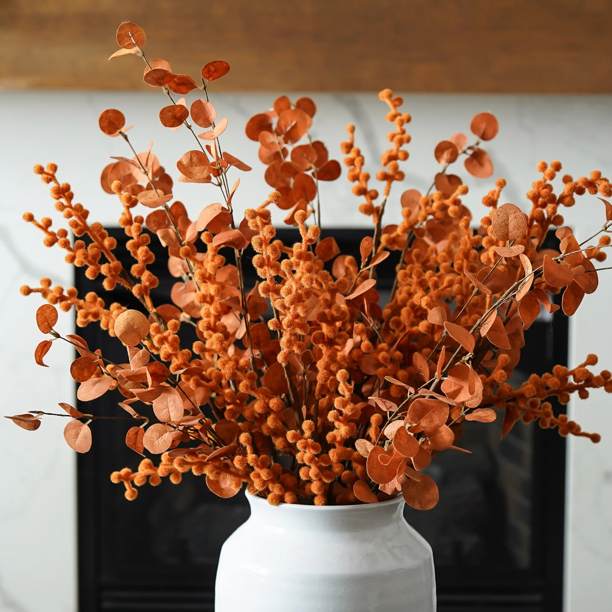 Eucalyptus Leaf Spray | Burnt Orange | MJHome