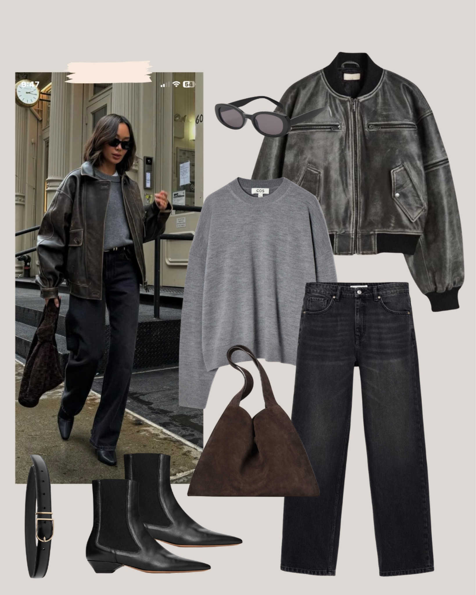Spring outfit inspo - look 2👏🏼 The ultimate leather bomber look 🤩

#LTKstyletip #LTKspring #LTKworkwear