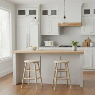 International Concepts 24 in. Unfinished Wood Bar Stool 1S-824 - The Home Depot | The Home Depot