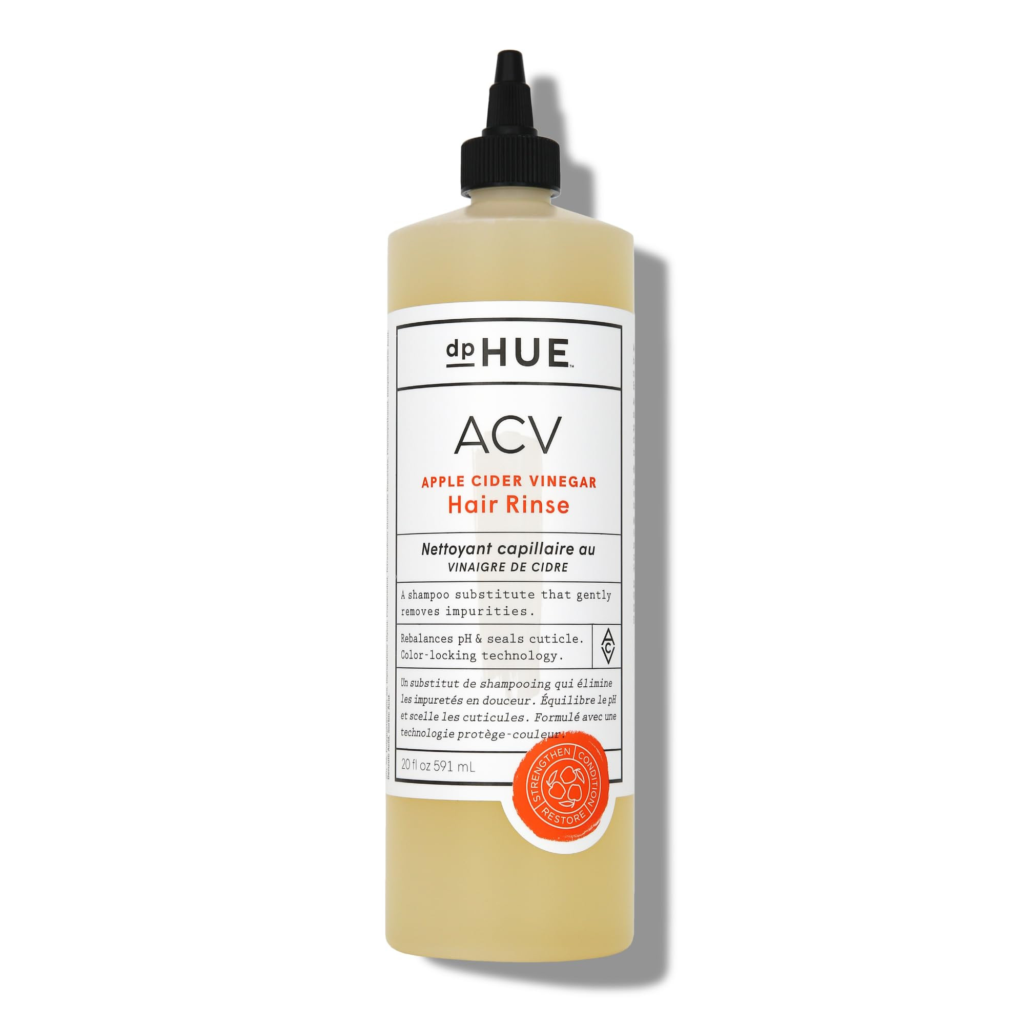 dpHUE Apple Cider Vinegar Hair Rinse, 20 oz - Shampoo Alternative, Scalp Cleanser & Post Workout ... | Amazon (US)
