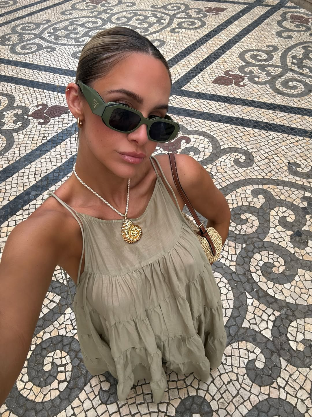✨ Summer outfit, summer dress, H&M, Prada sunglasses, shoulder bag, maxi dress, holiday  

 #LTKuk #LTKsummer #LTKeurope