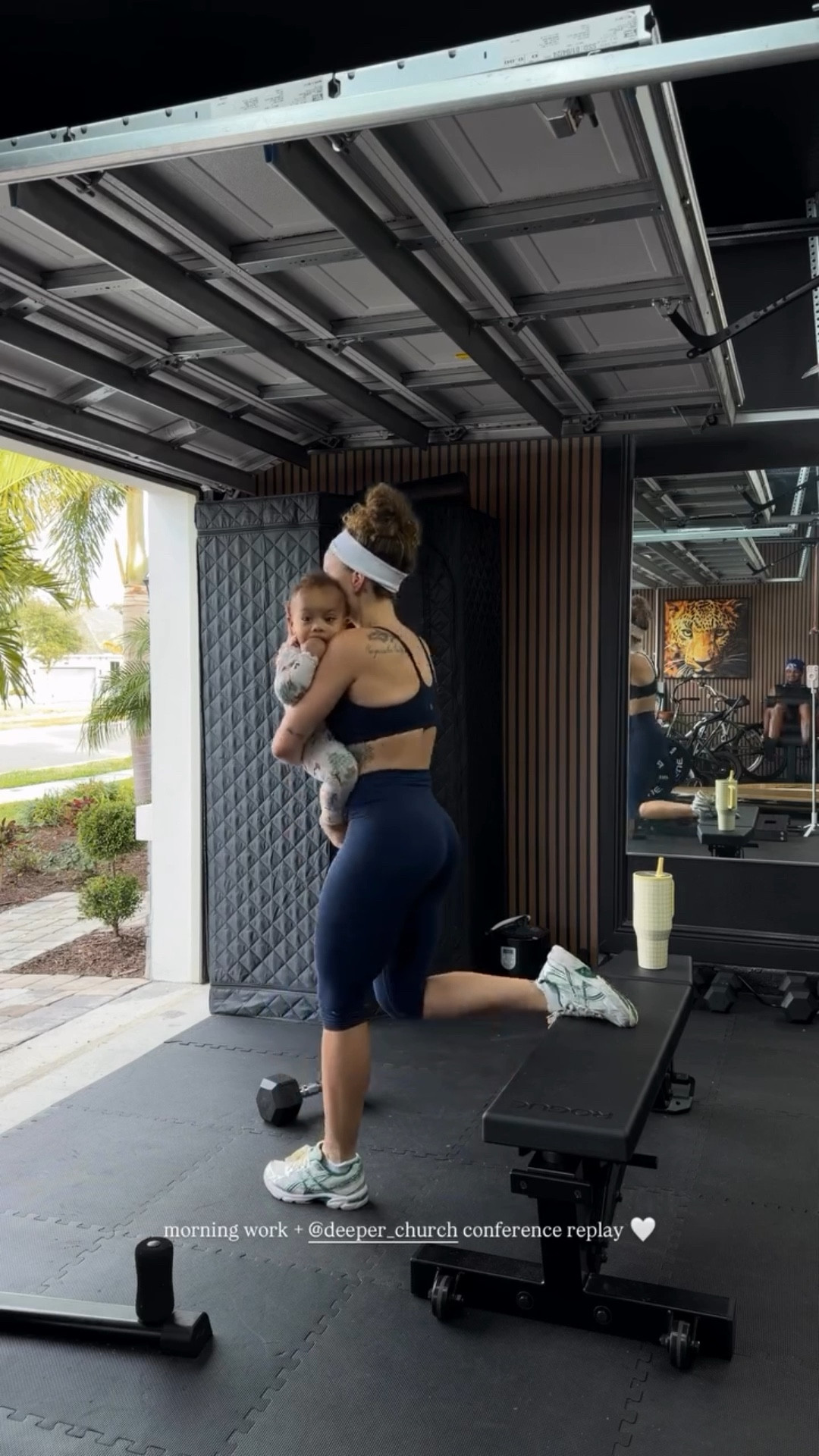 Morning workout + @deeper_church conference replay 🤍 linked my activewear set, I’ve been loving capris lately!

#LTKmomlife #LTKfitnessgoals #LTKActive