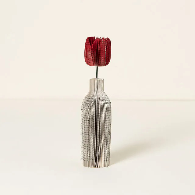 Repurposed Book Tulips | UncommonGoods