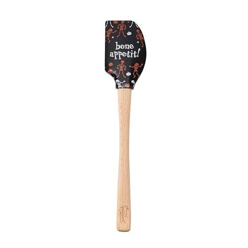Tovolo Bone Appetit Halloween Spatula with Wood Handle BPA Free Heat Resistant Silicone Spatula for Halloween Baking Mixing Cooking Meal Prep, Spooky Kitchen Accessories Spatulas with Designs | Amazon (US)