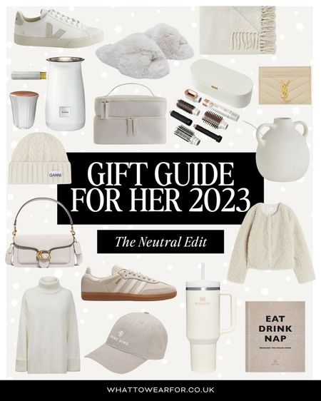 Gift Guide for Her: Neutrals 🎄

Fashion, high street, stocking fillers, under £50, under £100, coach bag, adidas samba, Veja trainers, Teddy coat, GHD, saint Laurent, hotel chocolat, roll neck, reiss, anine bing cap, Ganni 

#LTKeurope #LTKGiftGuide #LTKHoliday