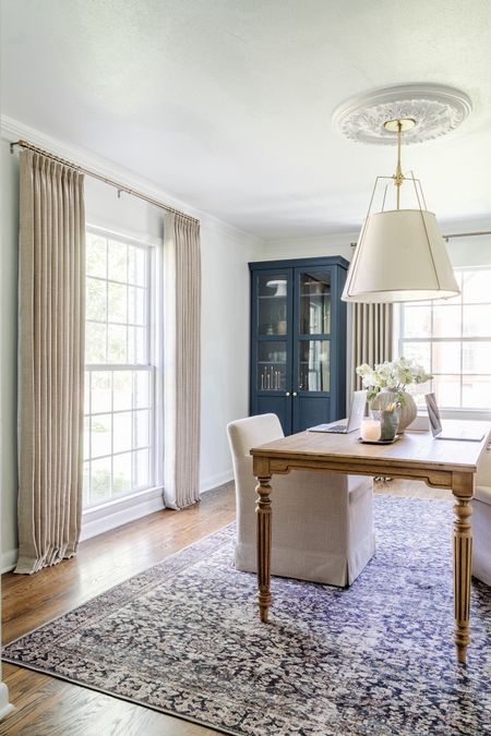 New office update! Added a new Loloi Amber Lewis rug and pleated curtains. 



#LTKhome