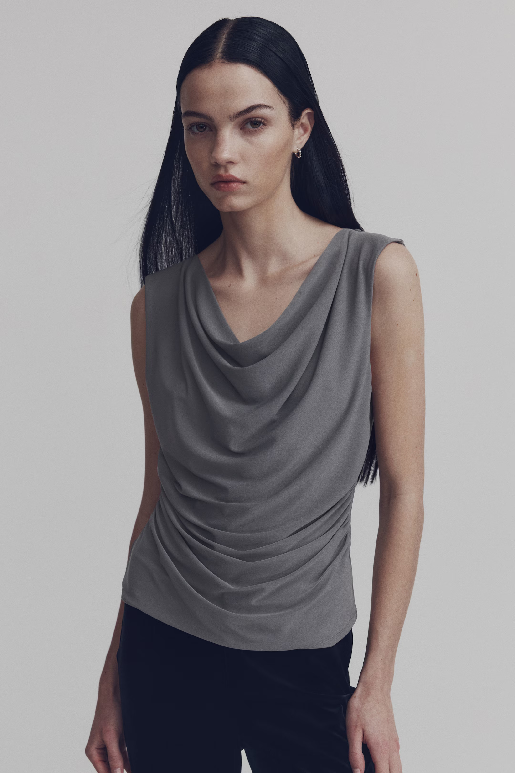 Draped Jersey Sleeveless Top | H&M (US + CA)