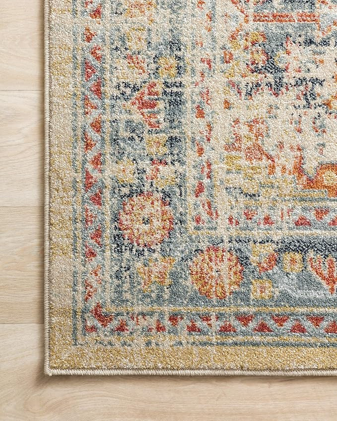 Loloi II Jocelyn JOC-03 Mist / Multi Southwestern Area Rug 6'-7" x 9'-7" | Amazon (US)