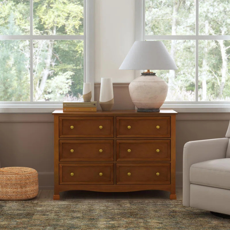 Kalani 6 Drawer 47" W Double Dresser | Wayfair North America