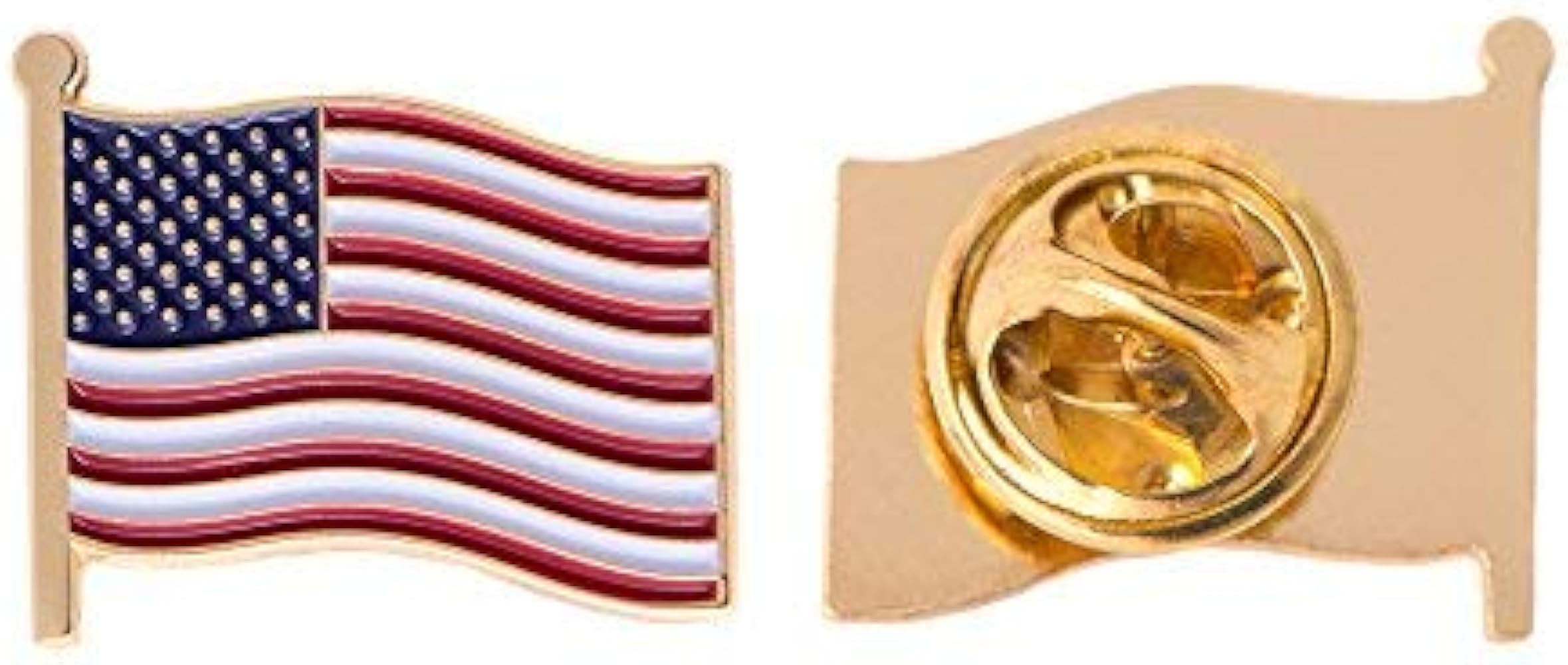 Desert Cactus United States of America Lapel Pin USA Country Flag Pin Metal Enamel Souvenir Hat Men Women Patriotic American (Waving Flag Lapel Pin Gold) | Amazon (US)