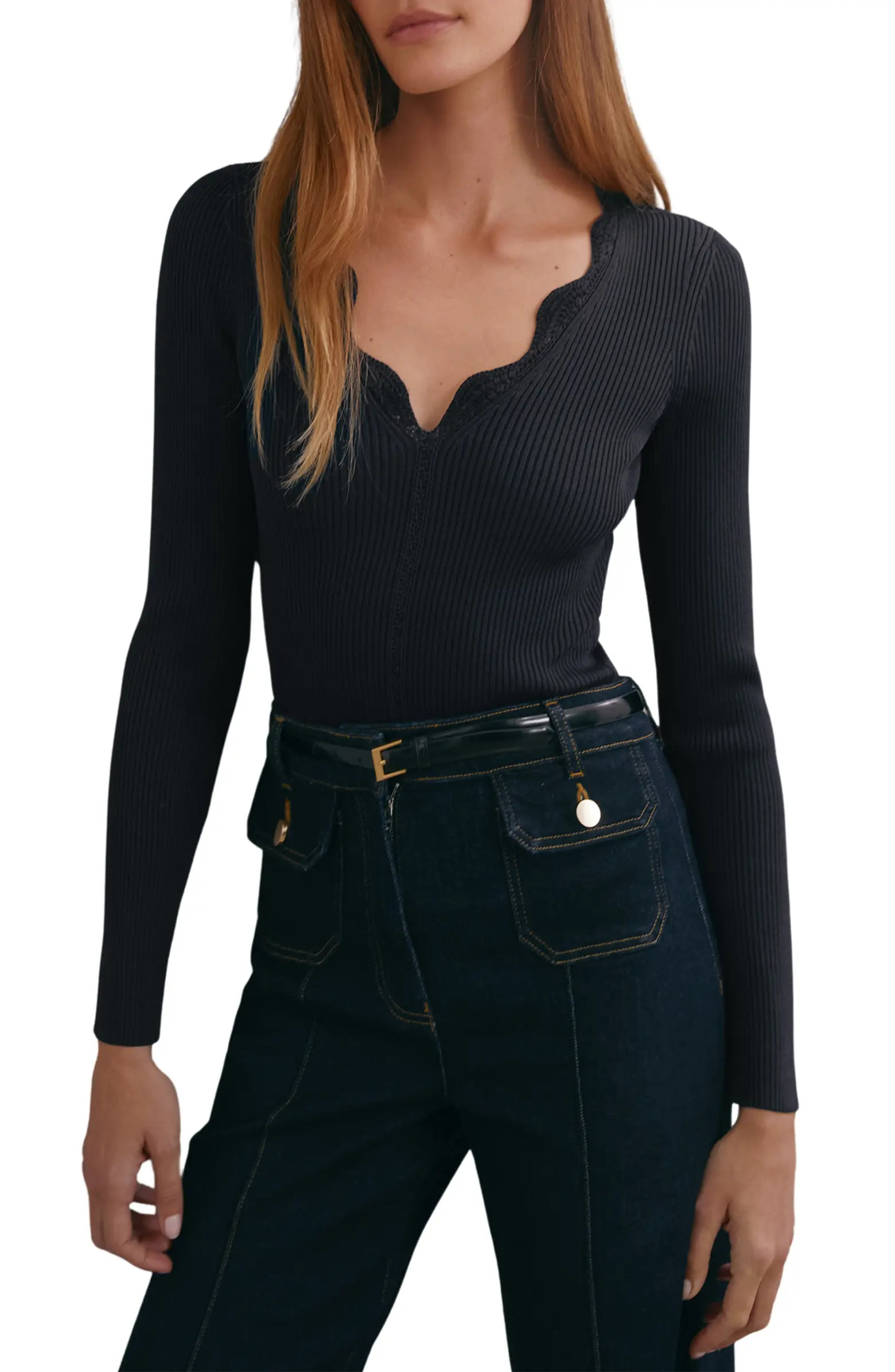 Lara V-Neck Knit Top | Nordstrom