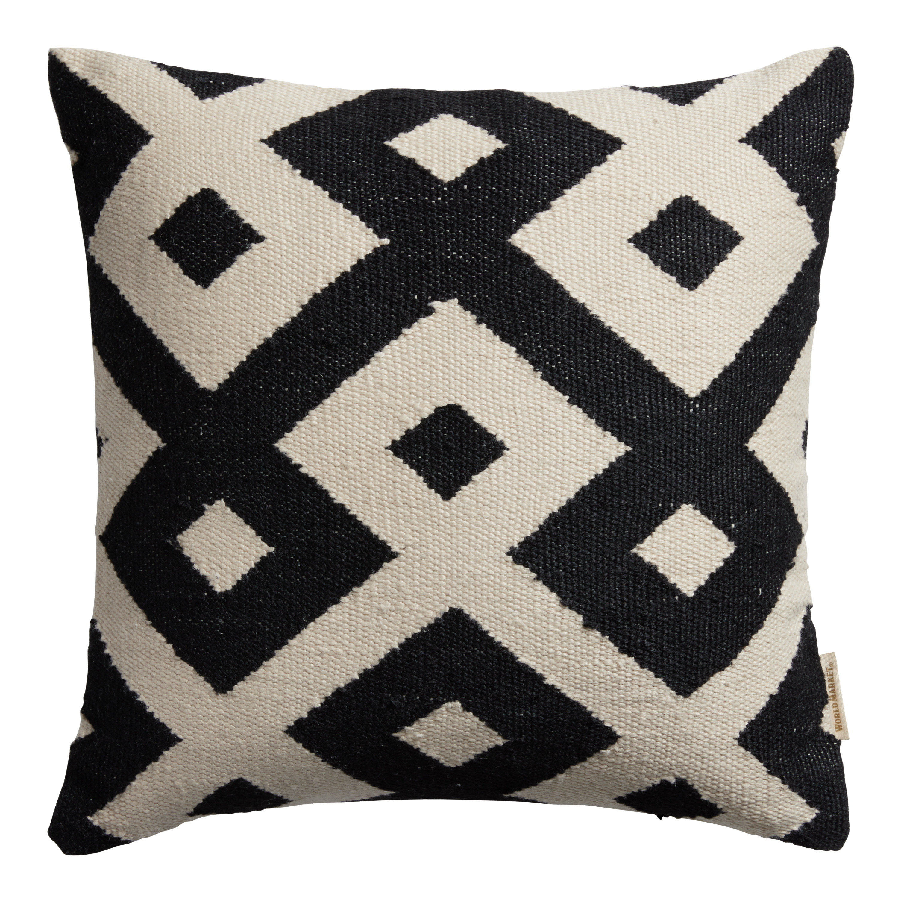 Woven Geo Indoor Outdoor Throw Pillow | World Market