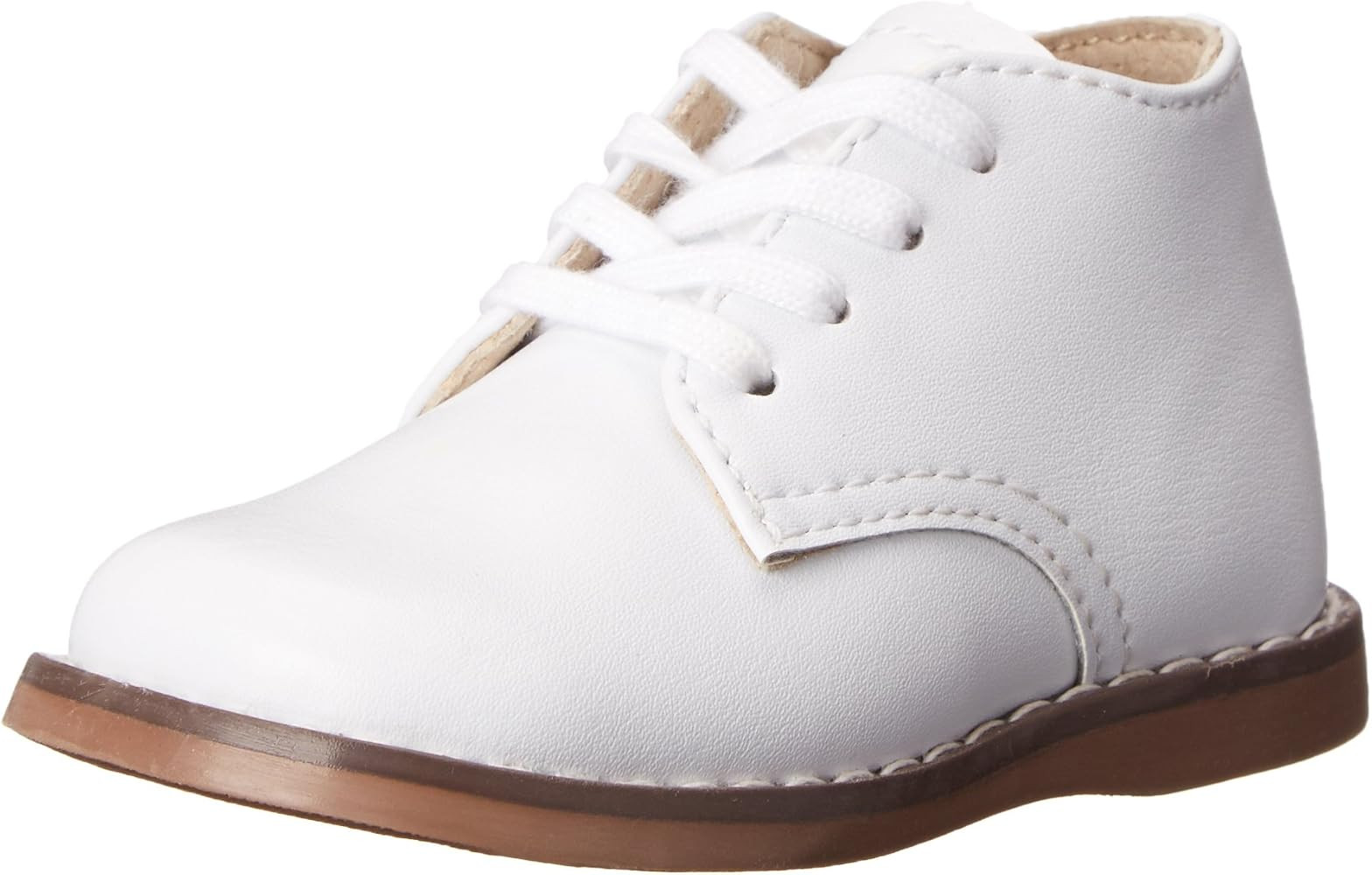 FOOTMATES Todd Lace-Up Bootie Leather Toddler and Baby Walking Shoes with Wide Toe Box and Custom... | Amazon (US)