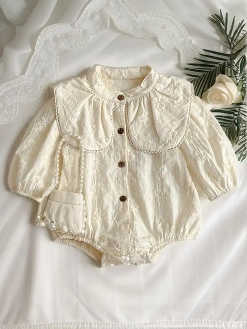 Baby Girls Spring Autumn New Retro Western Embroidery Flower - Temu | Temu Affiliate Program