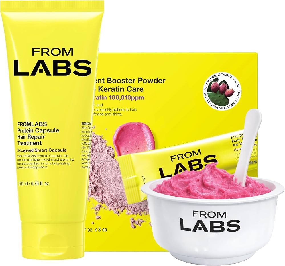 FROMLABS Deep Conditioning Protein Hair Mask Duo Set for Damaged Hair | Keratin Repair Treatment ... | Amazon (US)