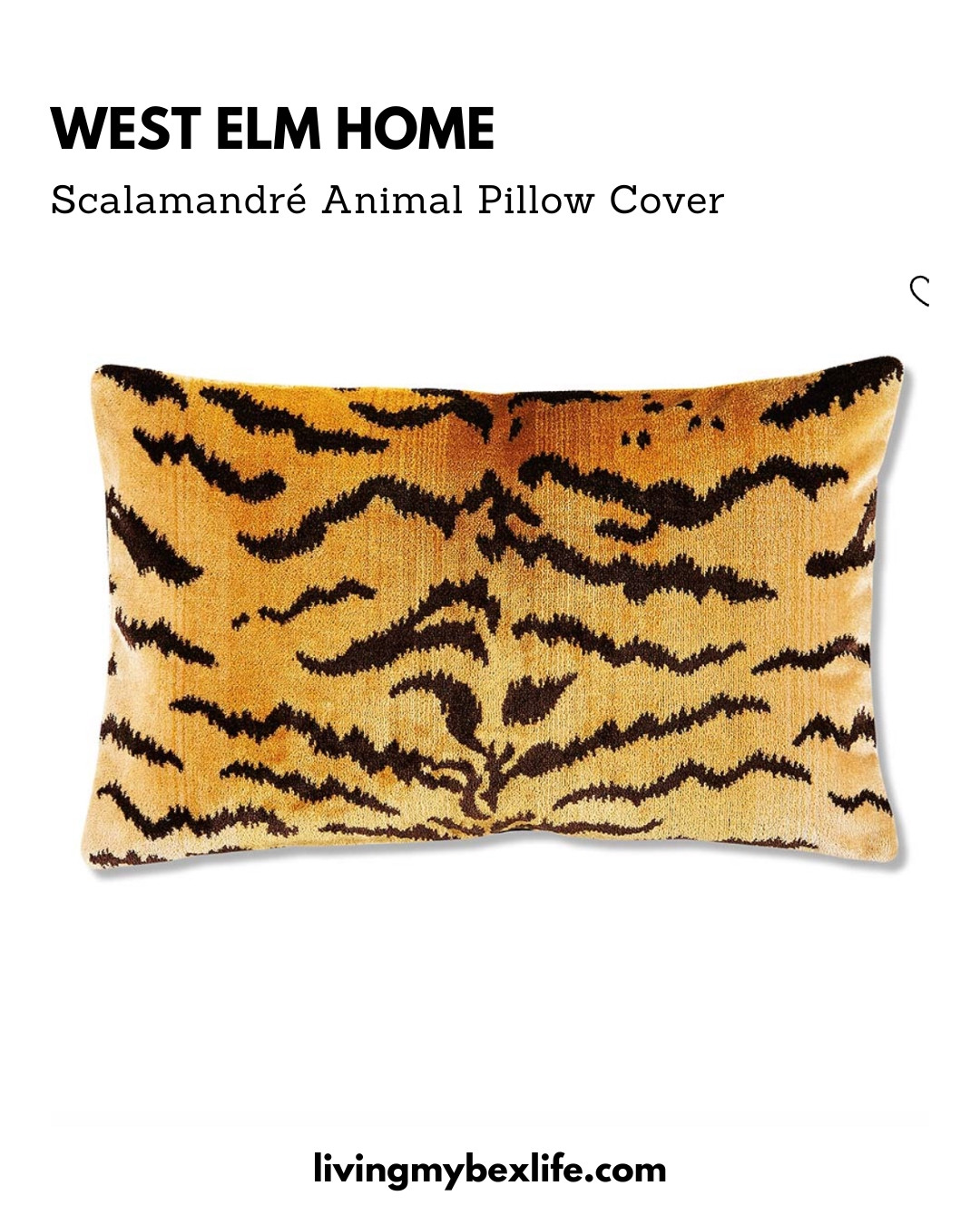 Scalamandré Animal Pillow Cover @ West Elm | tiger print, leopard print, tigre, leopardo, cheetah, decorative pillow, throw pillow 

 #LTKU #LTKHome #LTKWedding