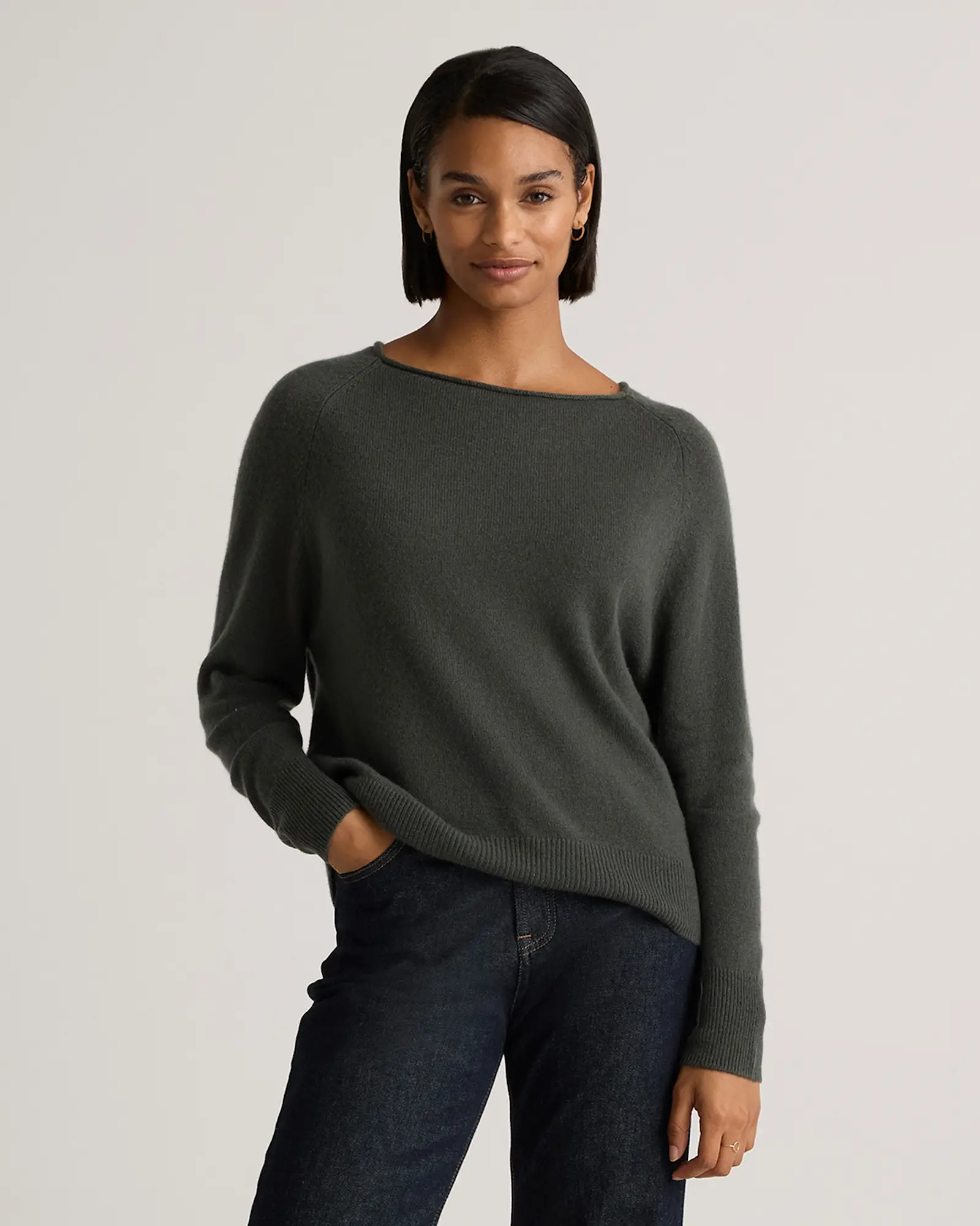 Mongolian Cashmere Boatneck Sweater | Quince