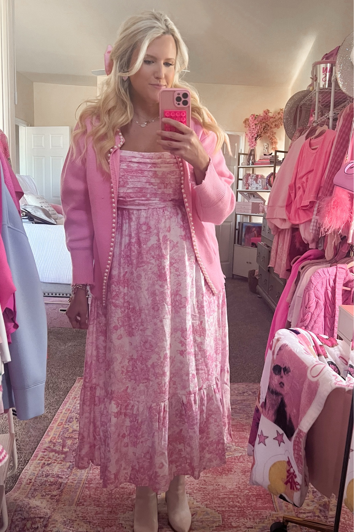 Pink dress
Spring dress
Easter dress
Mother’s Day dress
Baby shower dress
Pink maxi dress
Pink pearl cardigan
Work cardigan
Amazon cardigan 
Butterfly jewelry
Cross necklace 
Bow earrings
Bow hair clip 

#LTKFindsUnder50 #LTKFindsUnder100 #LTKStyleTip