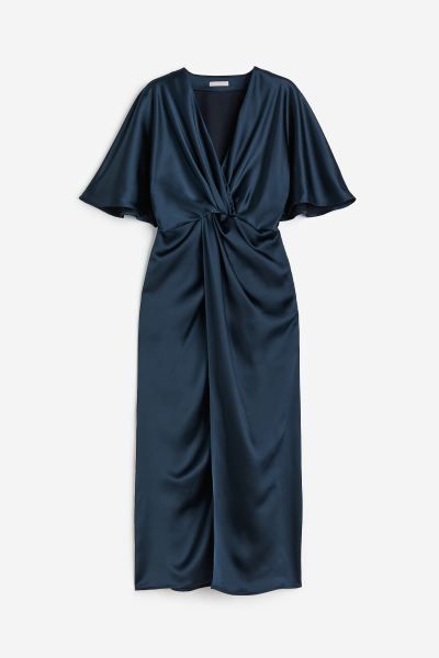 Draped satin dress | H&M (UK, MY, IN, SG, PH, TW, HK)