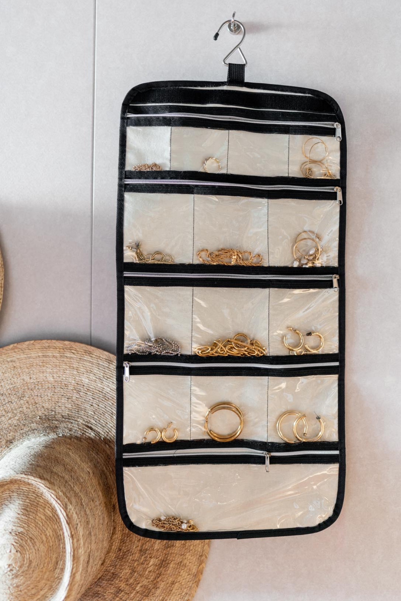 Travel jewelry organizer from amazon with metal hooks for cruise. 

#jewelryorganizer #cruiseessentials #travel #jewelryorganization #cruisemusthaves 


#LTKtravel #LTKFind #LTKU