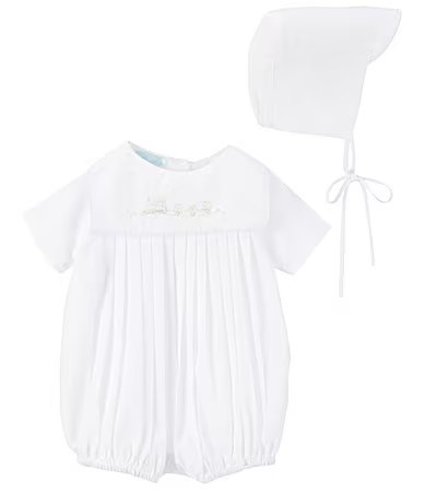 Petit Ami Baby Boys Newborn-3 Months Train Embroidered Jon Jon Shortalls - Newborn | Dillard's
