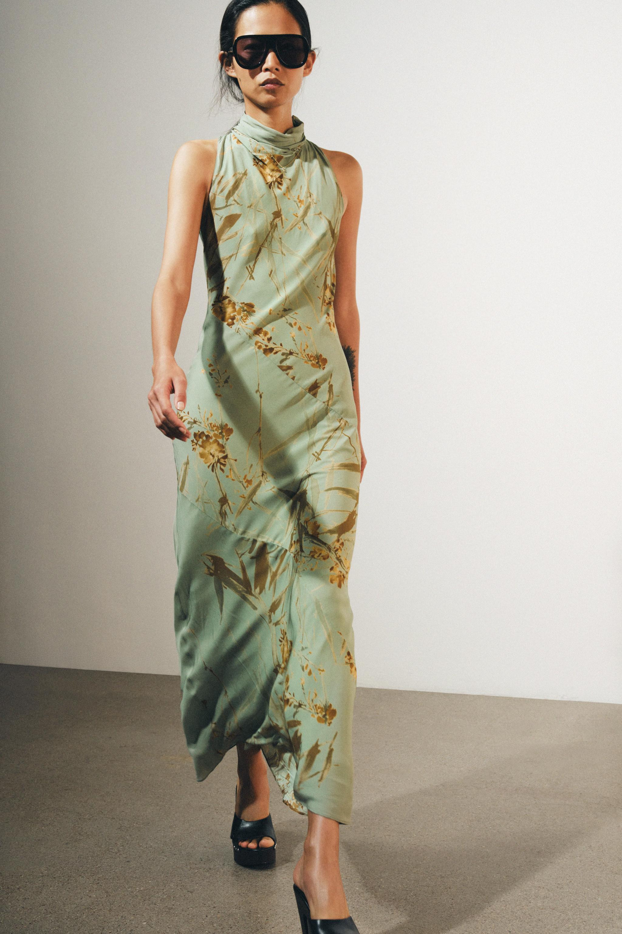 ZW COLLECTION PRINTED MAXI DRESS | Zara US