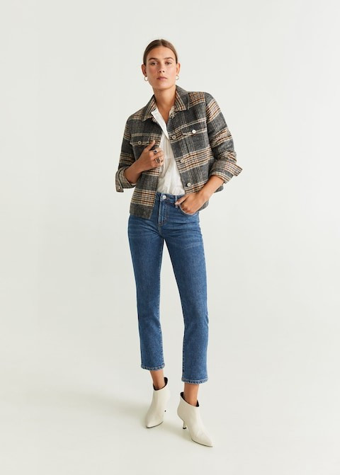 Cropped slim-fit Grace jeans | MANGO (US)