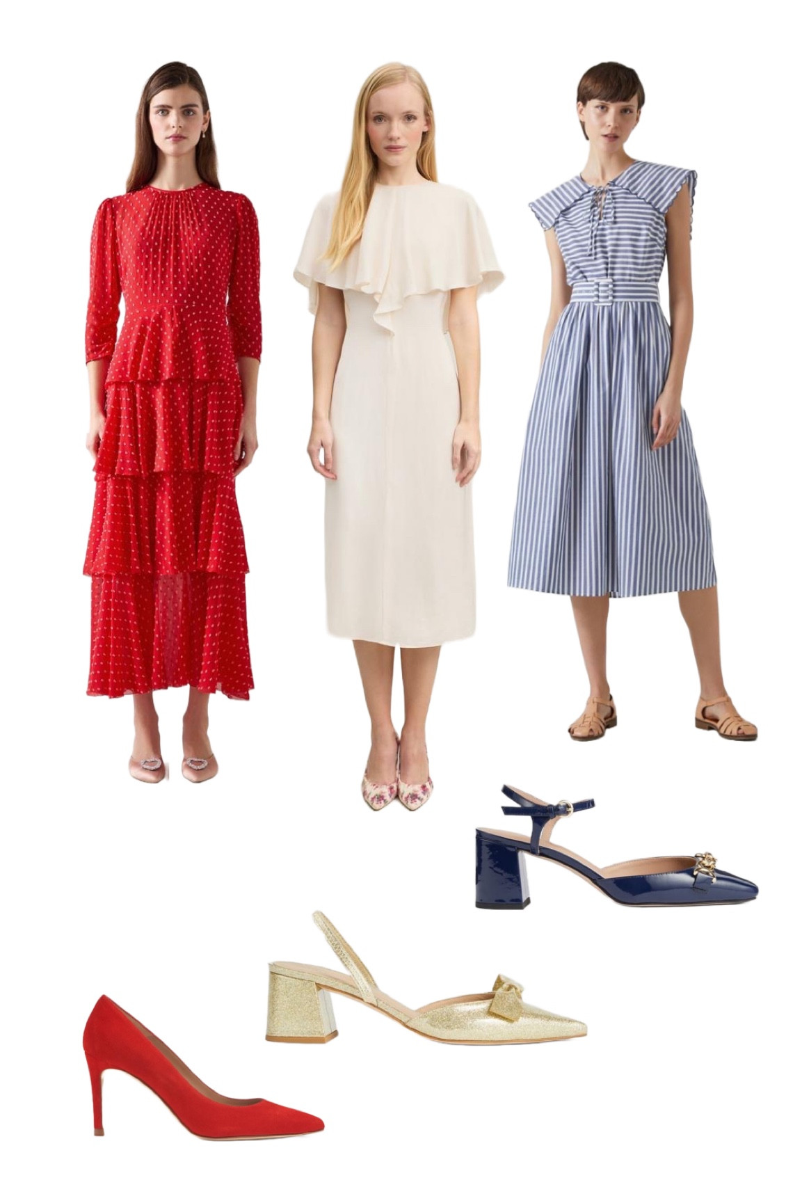 It’s the final weekend to enjoy a discount of up to 30% on all dresses and shoes LK Bennett London - these are my favourites! Interchange the shoes - they are each so versatile. British fashion at its best, from stripes and stripes to tiered dresses and capes detailing  all trends are covered whilst remaining effortlessly timeless 🇬🇧

#LKBennett #RedWhiteandBlue #Summeroutfitinspo #saledresses #saleshoes

#LTKsale #LTKsummer #LTKuk