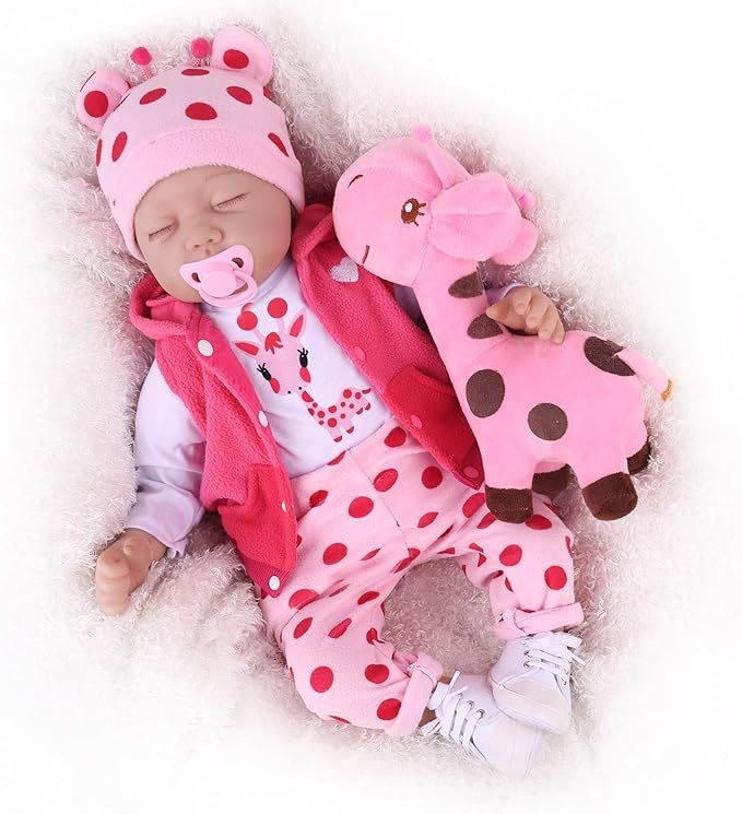 CHAREX Realistic Reborn Baby Doll:22 Inch Lifelike Realistic Newborn Soft Silicone Weighted Sleep... | Amazon (US)