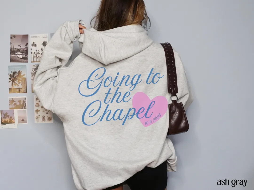 Going to the Chapel Personalized Bridal Sweatshirt, Wedding Date Bride Outfit, Gift for Newly Eng... | Etsy (US)