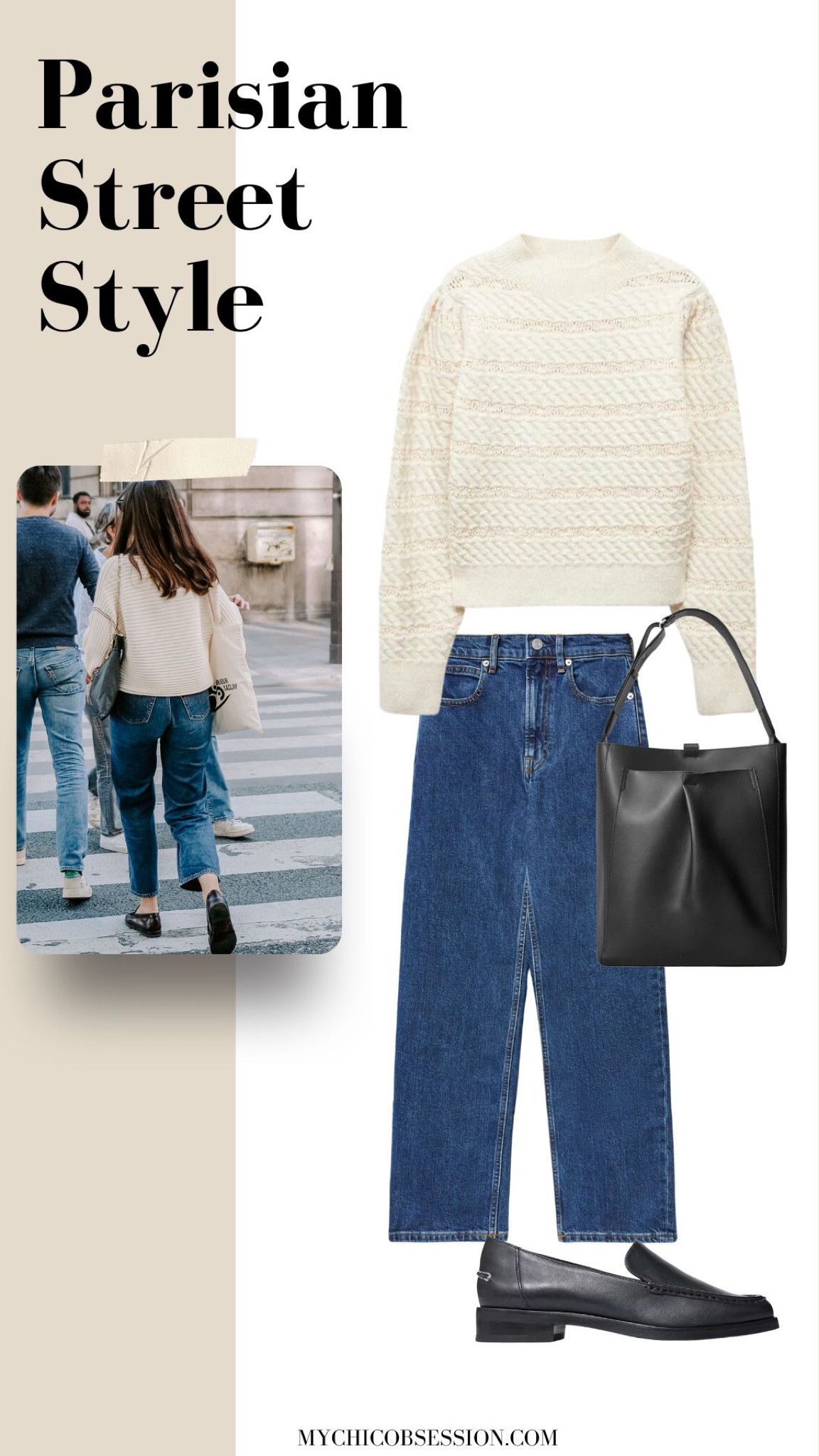 A knit cream sweater is the perfect fall look paired with a relaxed fit jean, black tote and leather loafers. 

#LTKSeasonal #LTKstyletip
