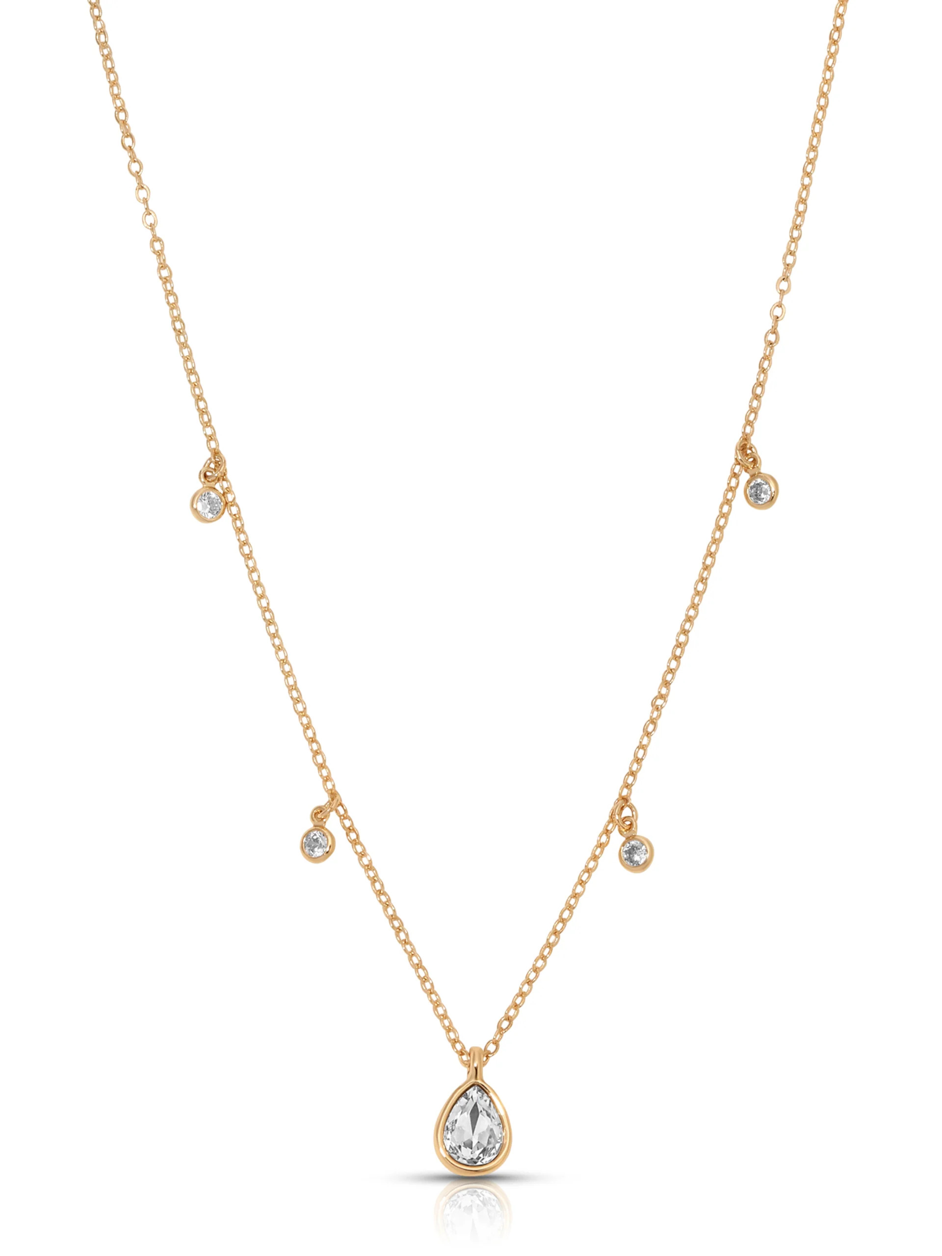 Dripping in Crystals Drop Necklace | Ettika