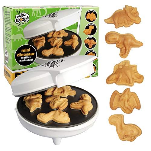 Dinosaur Mini Waffle Maker- 5 Different Shaped Dinos in Minutes - Make Fun Jurassic Breakfast for... | Amazon (US)