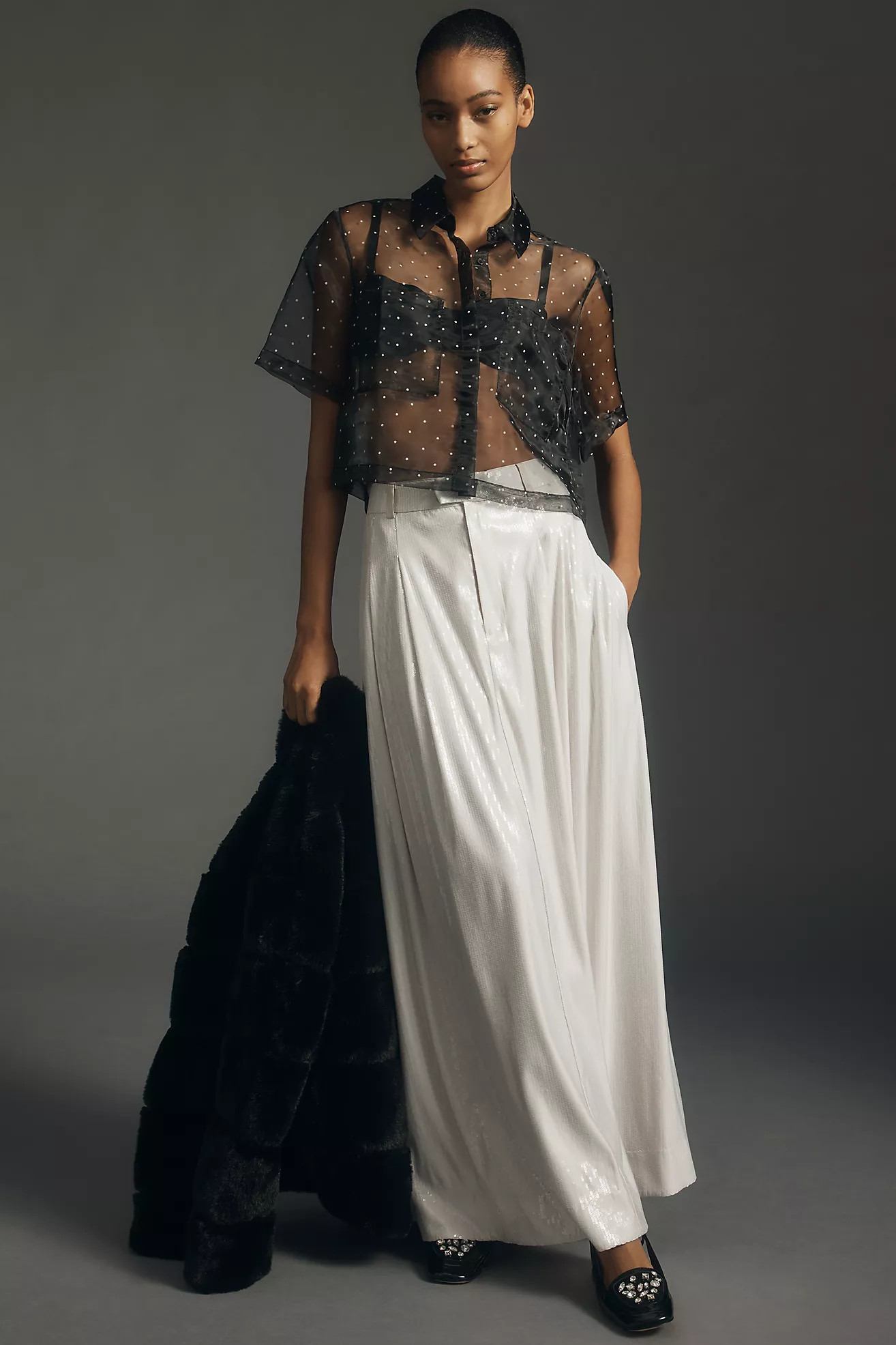 Sunday in Brooklyn Sheer Buttondown Shirt | Anthropologie (US)