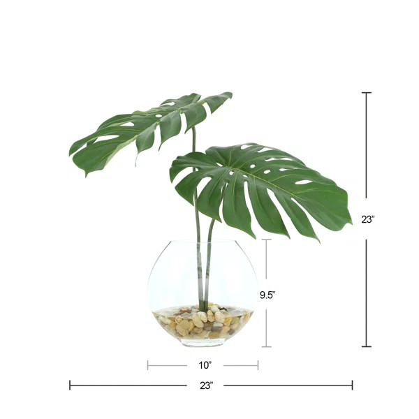 Centerview 15.5" Artificial Palm Plant in Vase | Wayfair North America
