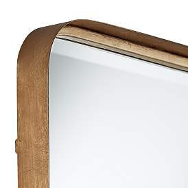 Uttermost Andi Gold 24" x 38 1/4" Rounded Edge Mirror | Lamps Plus