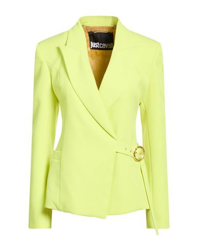 Just Cavalli Woman Blazer Lime green Size 12 Polyester, Elastane | YOOX (US)