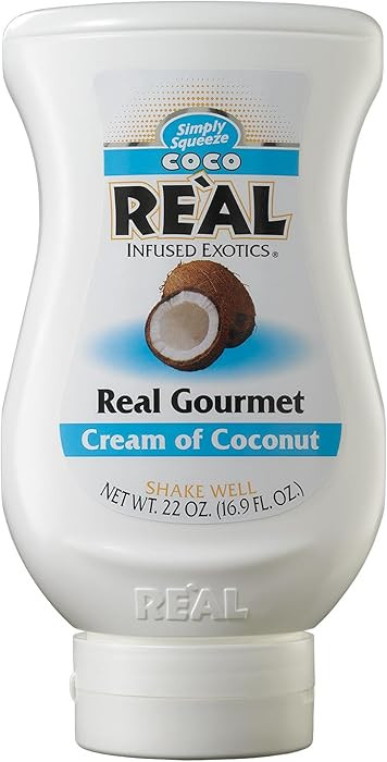 Coco Reàl, Cream of Coconut, 16.9 FL OZ Squeezable Bottle, Individually Boxed | Amazon (US)