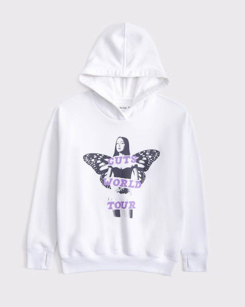 legging-friendly olivia rodrigo graphic popover hoodie | Abercrombie & Fitch (US)