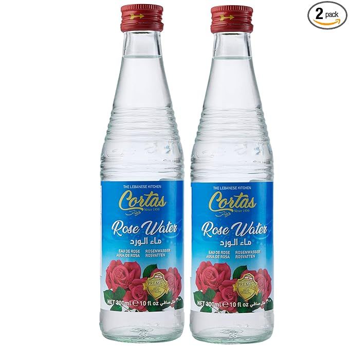 Cortas Premium Rose Water 10 oz - Pack 2 | Amazon (US)
