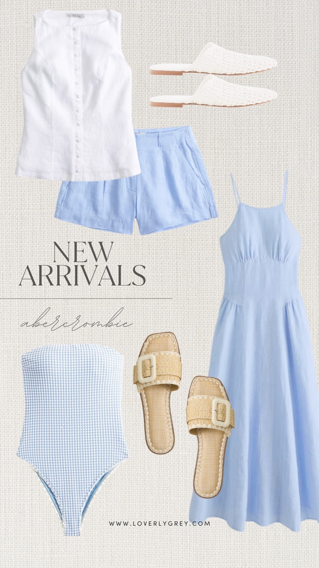 The prettiest shades of blue are showing up in Abercrombie's latest collection. I love the gingham swimsuit and  blue maxi dress! These pieces are made for summer vacations, weekend brunches, and warm afternoons in the sun. The woven shoes and sandals complete every look perfectly.

#LTKSeasonal #LTKxAbercrombie #LTKdayinmylife