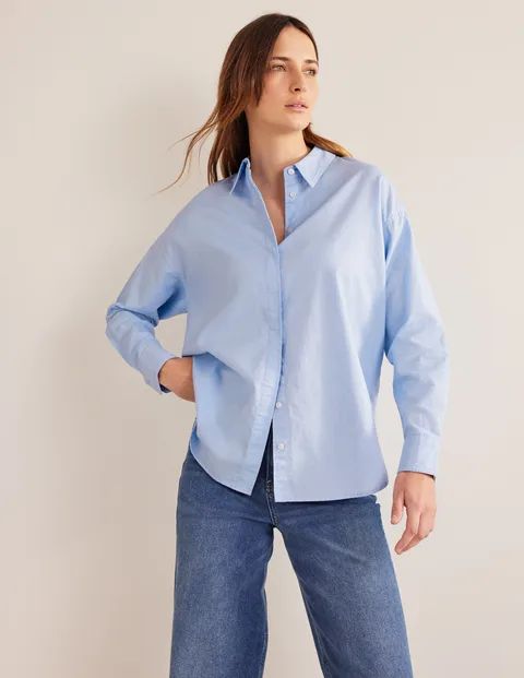 Neues lässiges Baumwollhemd - Blau, Oxford | Boden DE | Boden (DE)