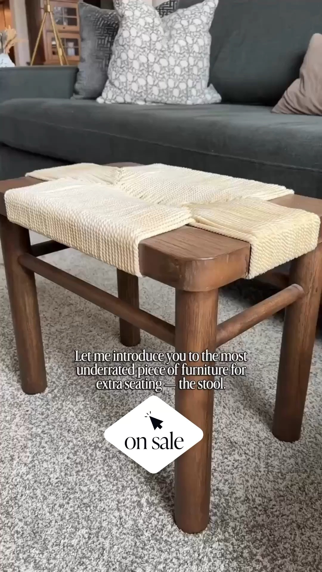The most stylish stool there ever was and I found it on sale! So many interior designers source this stool because it looks luxe but isn’t super expensive. As shown in my own home. 🤍

#LTKSaleAlert #LTKHome
