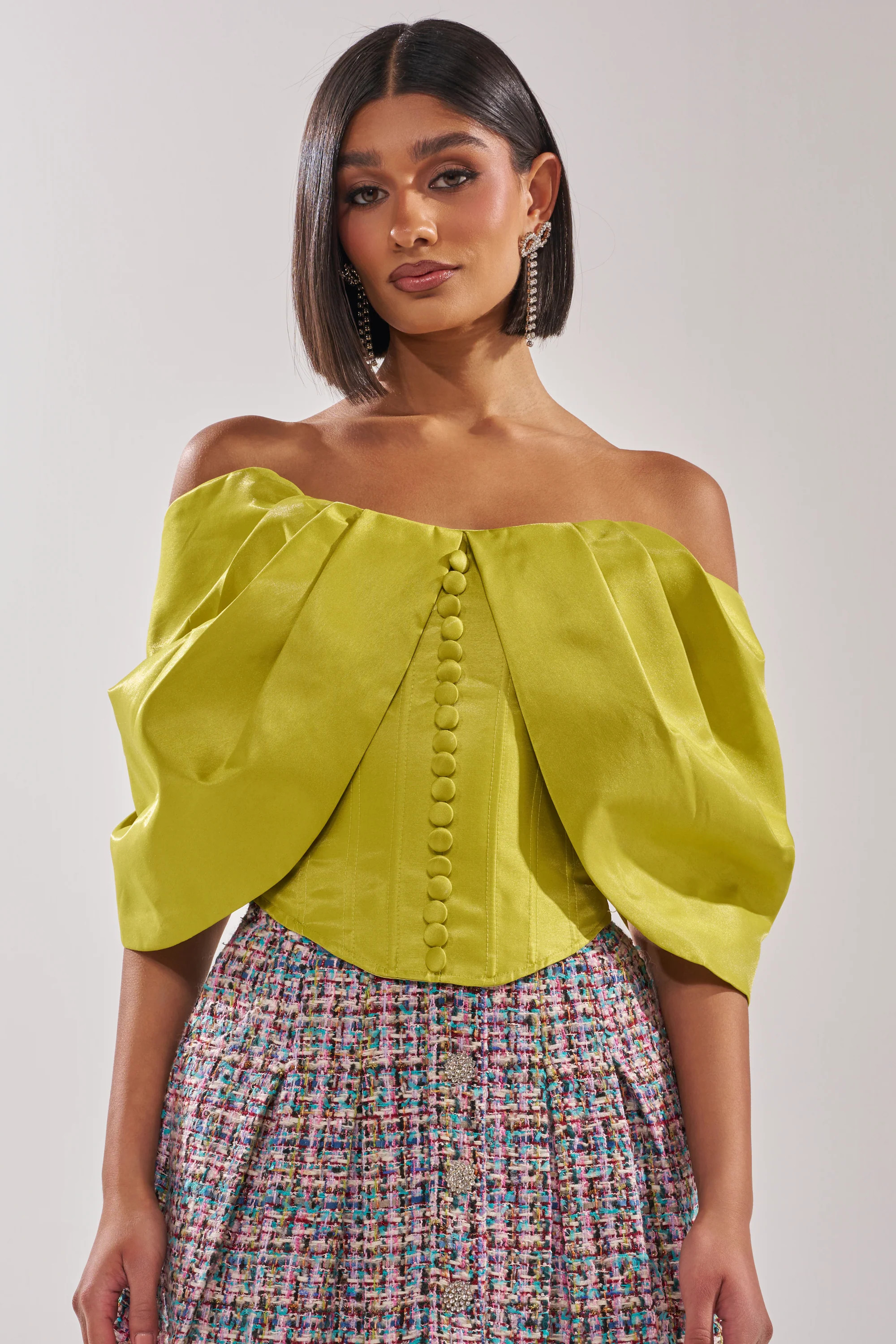 ELECTRIC CORSET IN GREEN | AKIRA