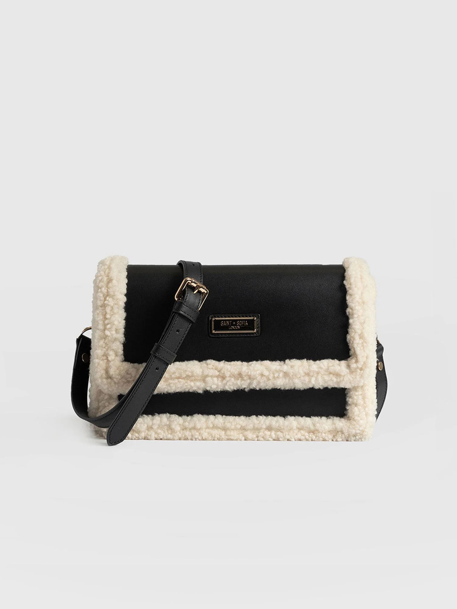 Rylee Cross Body Bag - Black/Ecru | Saint + Sofia