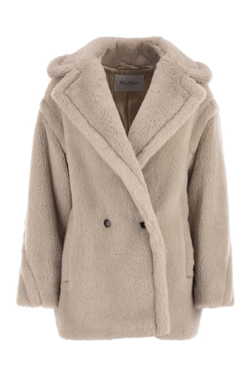 Max Mara Olga - Teddy Bear Icon Coat Short In Alpaca And Wool | Baltini