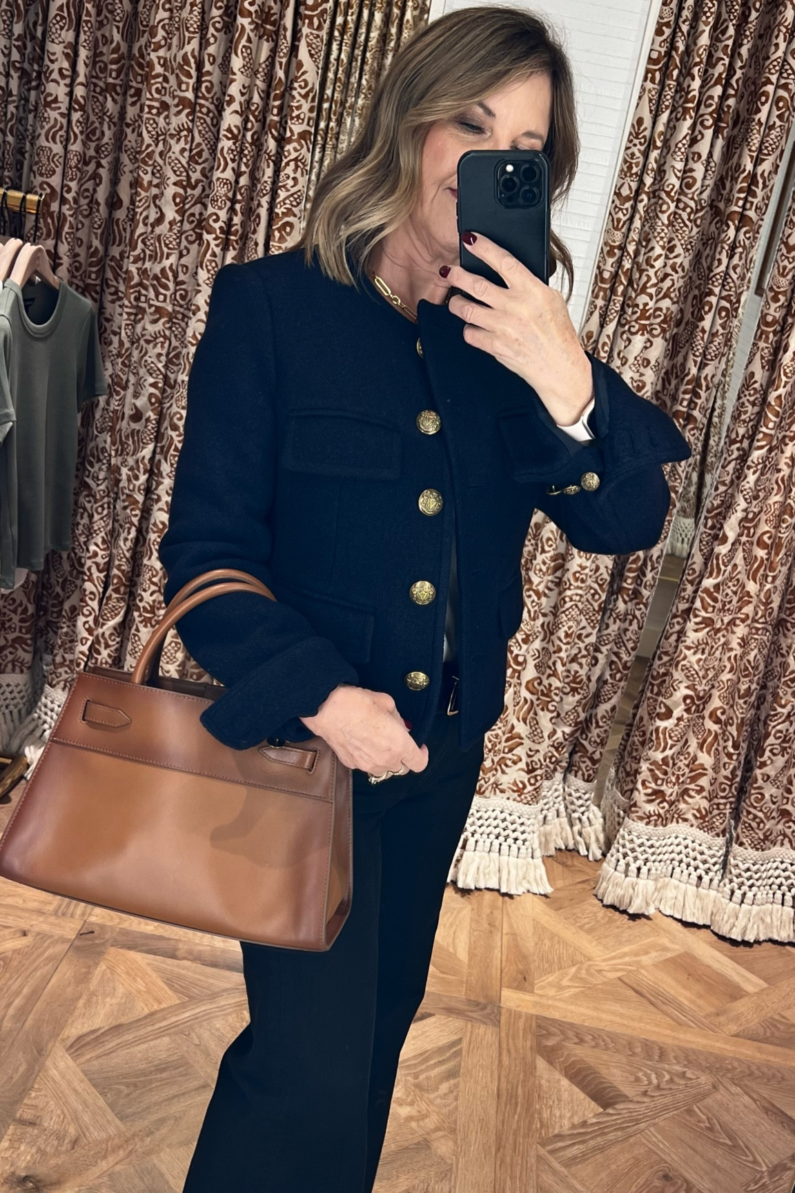 New Navy Leslie Wool Jacket. It fits tts and is so comfortable! This is a great jacket! 

#LTKWorkwear #LTKTravel #LTKOver40